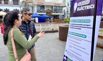 Realizan Punto Informativo sobre Subsidio Eléctrico en Iquique 