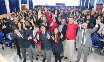 Ministro de Energía inaugura recambio de luminarias led en Liceo Insuco de Coquimbo