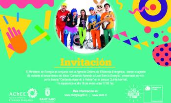 Sábado 16: Concierto "Cantando aprendo a usar bien la energía"