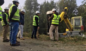 Autoridades monitorean trabajos de poda de líneas eléctricas enmarcados en Plan Invierno