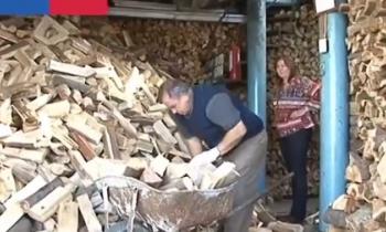 Beneficiados del Programa "Más Leña Seca" en Concepción
