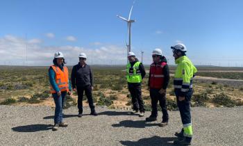 Seremi de Energía recorrió el Parque eólico Sarco en Freirina: Uno de los 10 más grandes de Chile