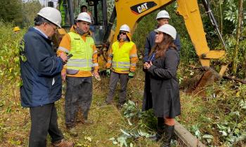 Seremi de Energía y SEC monitorean en terreno trabajos de reposición de suministro eléctrico tras frente de mal tiempo