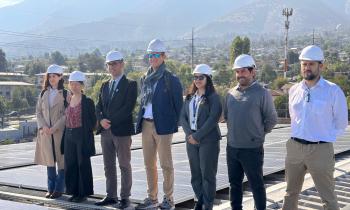 SEREMI DE ENERGÍA RM VISITA PLANTA FOTOVOLTAICA DEL I.P. ARCOS EN PEÑALOLÉN 