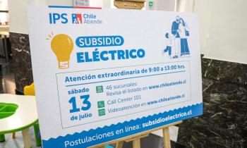 46 sucursales de ChileAtiende funcionarán de manera excepcional este sábado para recibir postulaciones al subsidio eléctrico
