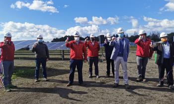 Inauguran el Parque Solar más austral del mundo en Cabrero 