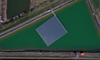 Ministro de Energía inaugura planta solar flotante más grande de Chile