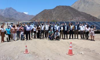 Autoridades inauguran el nuevo parque fotovoltaico Santa Francisca en Vicuña
