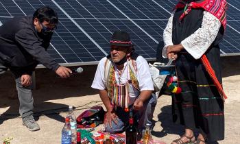 Ministros de Energía y Bienes Nacionales inauguran planta solar en Quillagua 